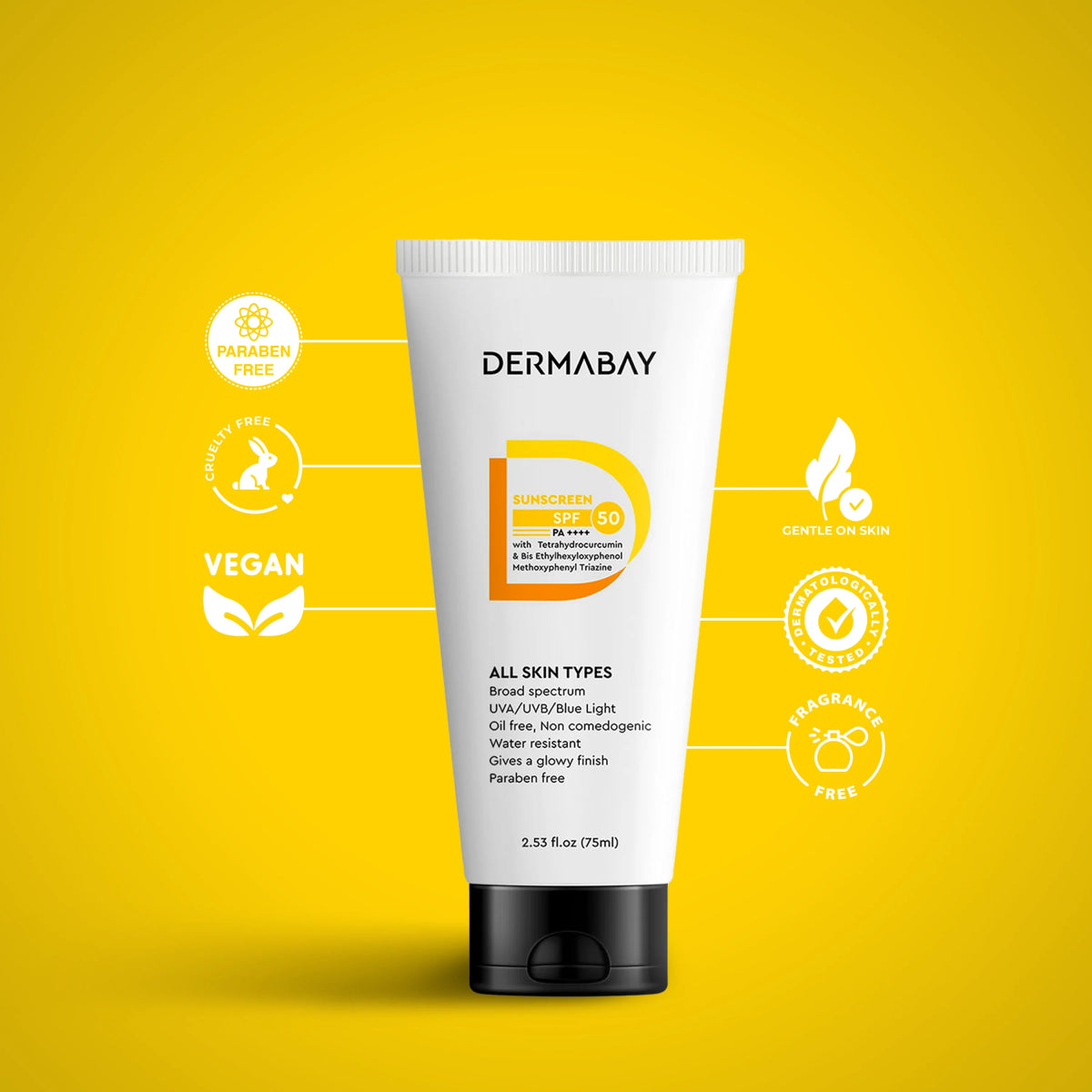 Sunscreen SPF 50 PA++++sunscreenDermabay