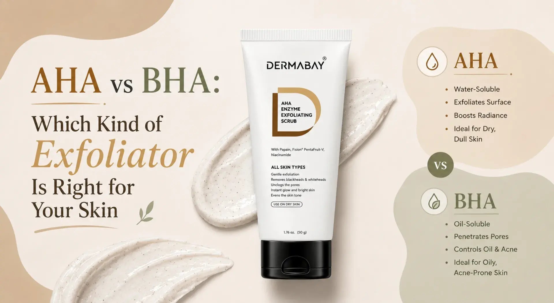 AHA vs BHA: Which Kind of Exfoliator Is Right for Your Skin