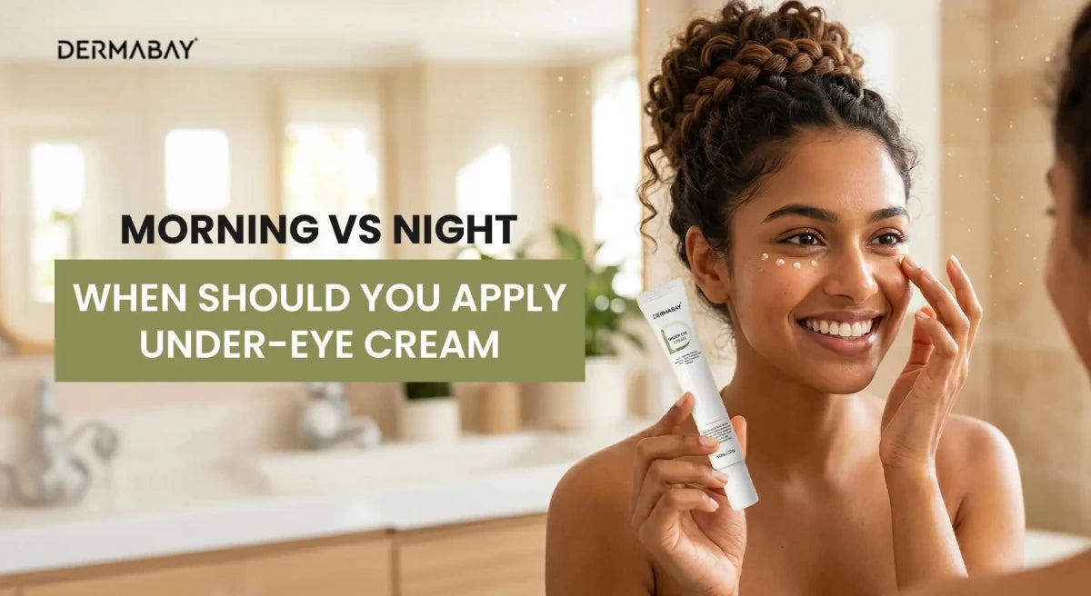Morning Vs Night: When Should You Apply Under-Eye Cream - Dermabay