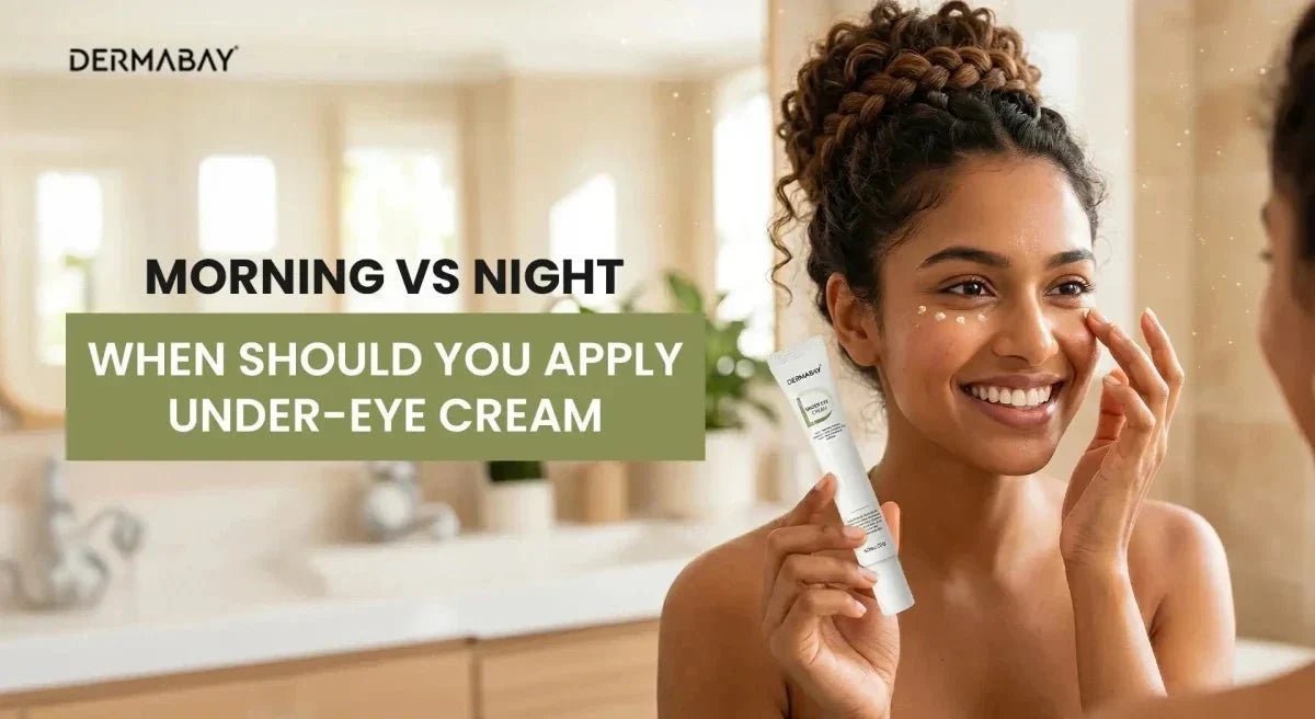 Morning Vs Night: When Should You Apply Under-Eye Cream - Dermabay