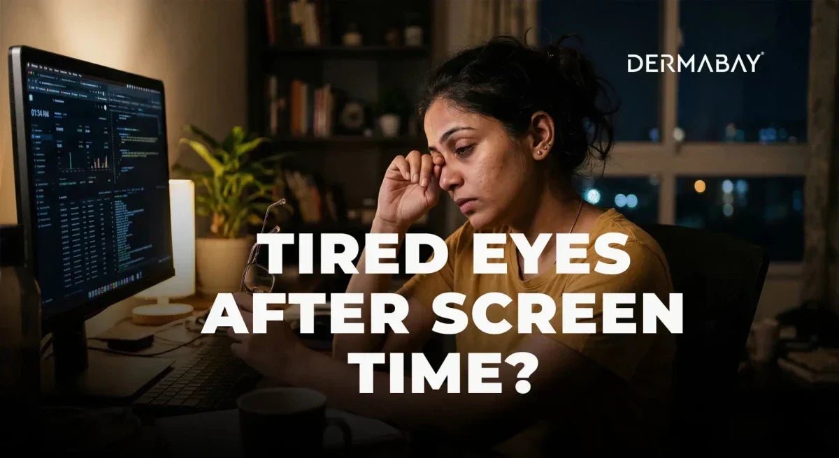 Tired Eyes After Screen Time? Here’s How Under Eye Creams Can Help - Dermabay