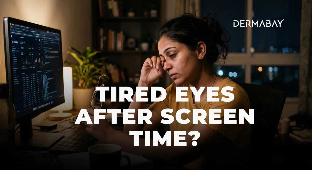Tired Eyes After Screen Time? Here’s How Under Eye Creams Can Help - Dermabay