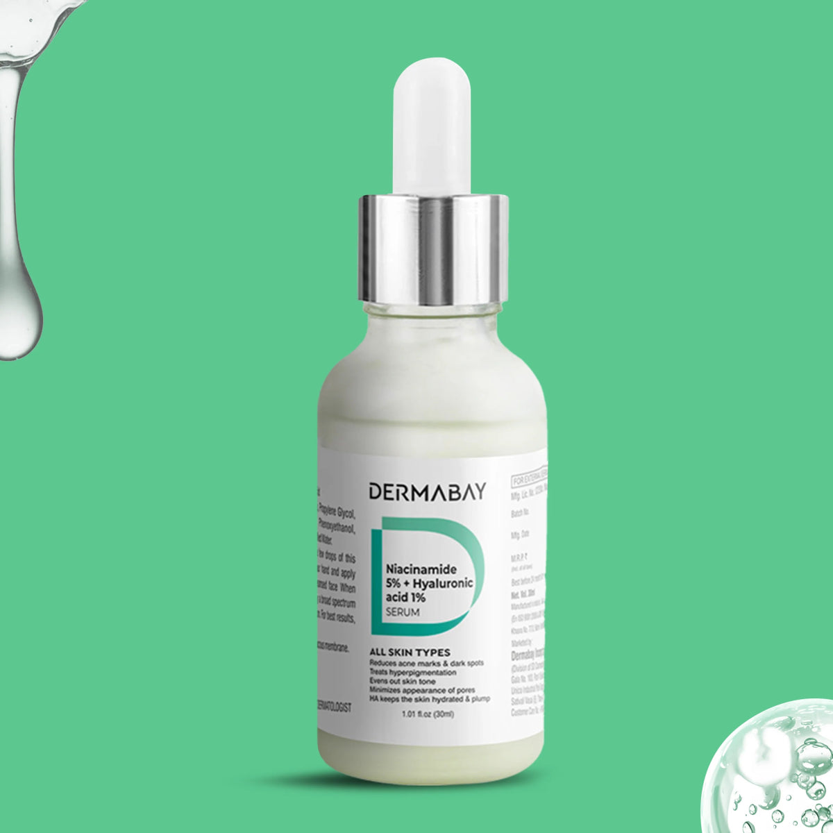 5% Niacinamide Serum + 1% Hyaluronic acidDermabay