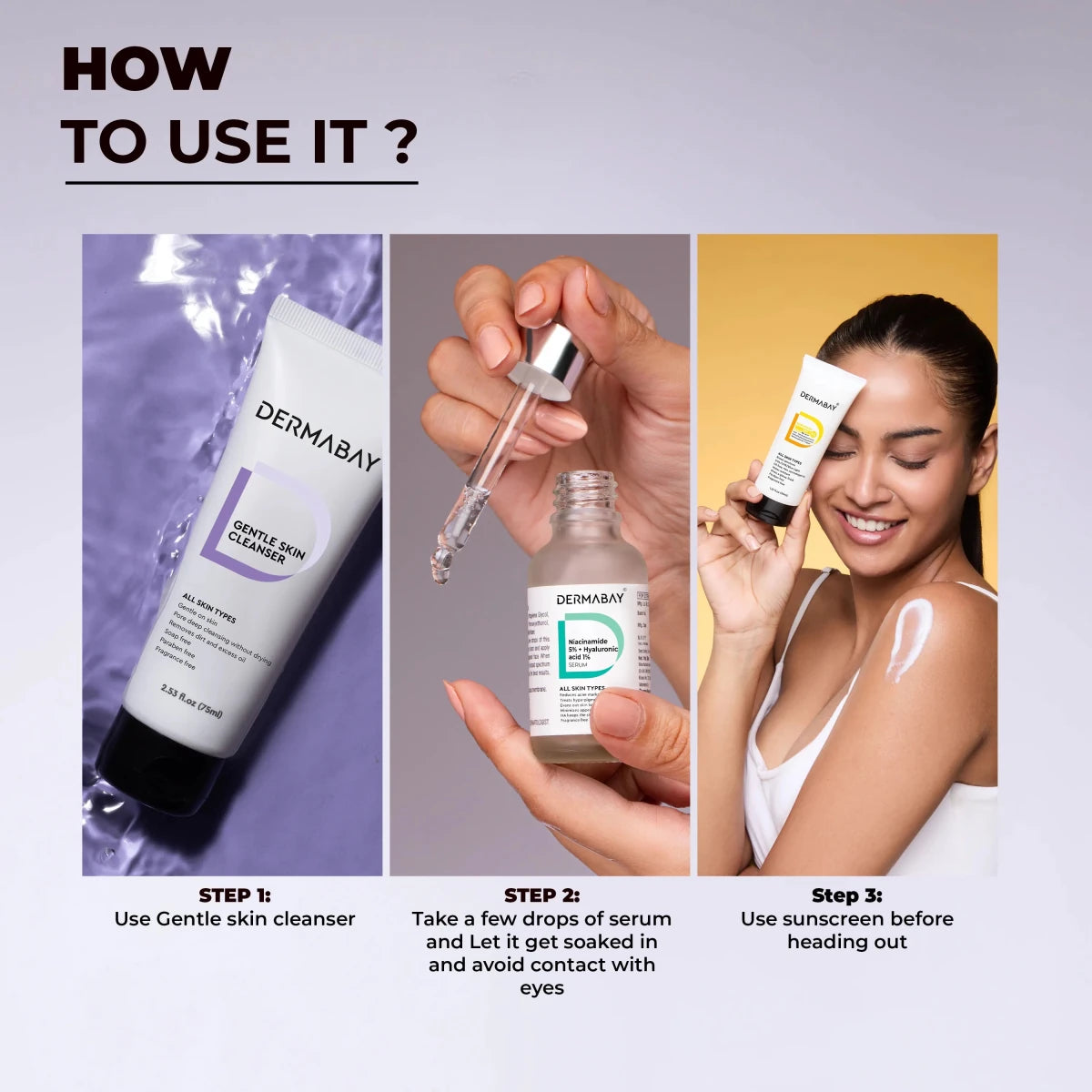 5% Niacinamide Serum + 1% Hyaluronic acidDermabay