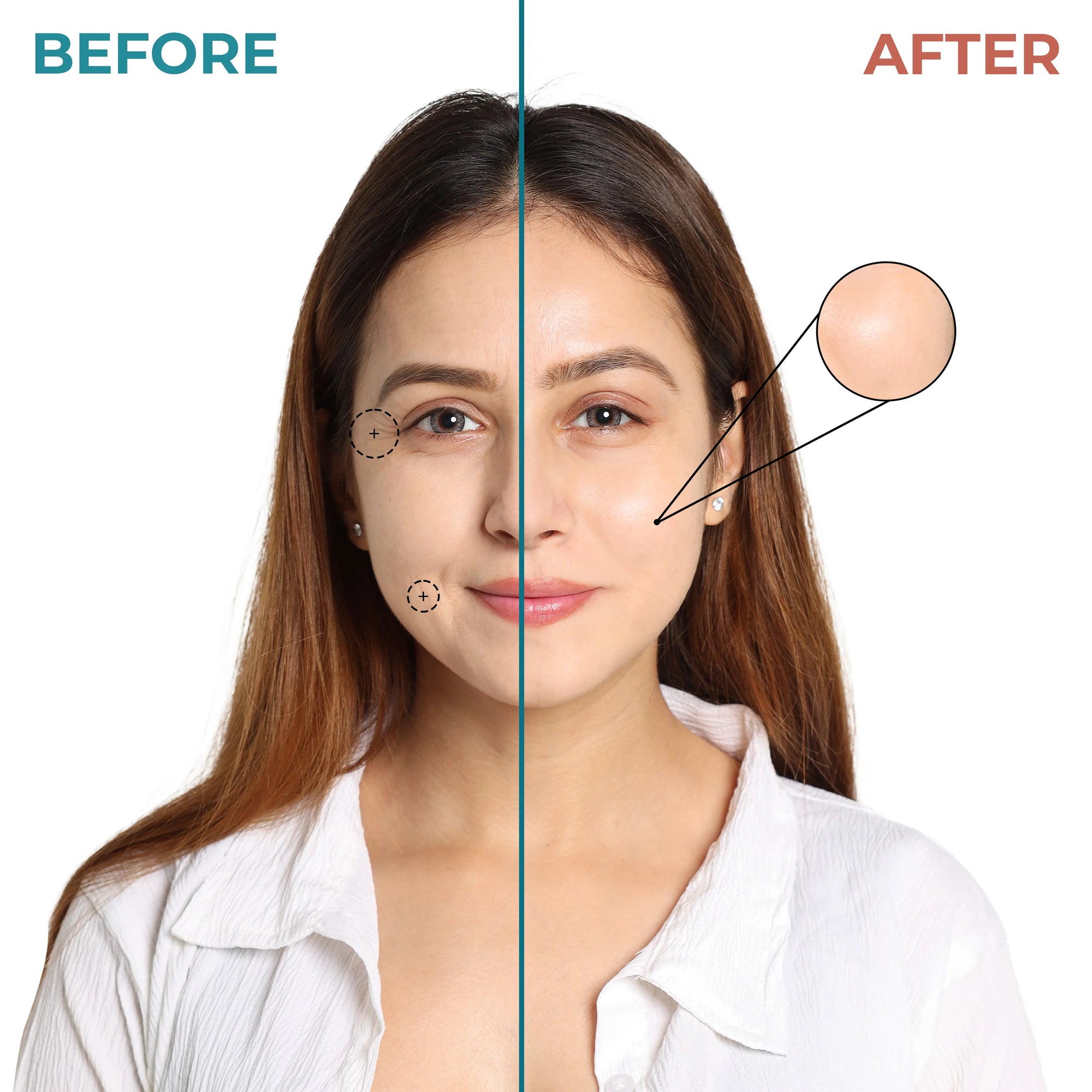 Anti ageing duo before and after