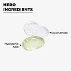 Key active ingredients including Niacinamide and Hyaluronic Acid featured in the Dermabay serum for acne.
