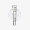 Dermabay under eye cream tube on a textured glass surface, helps fade dark circles and puffiness