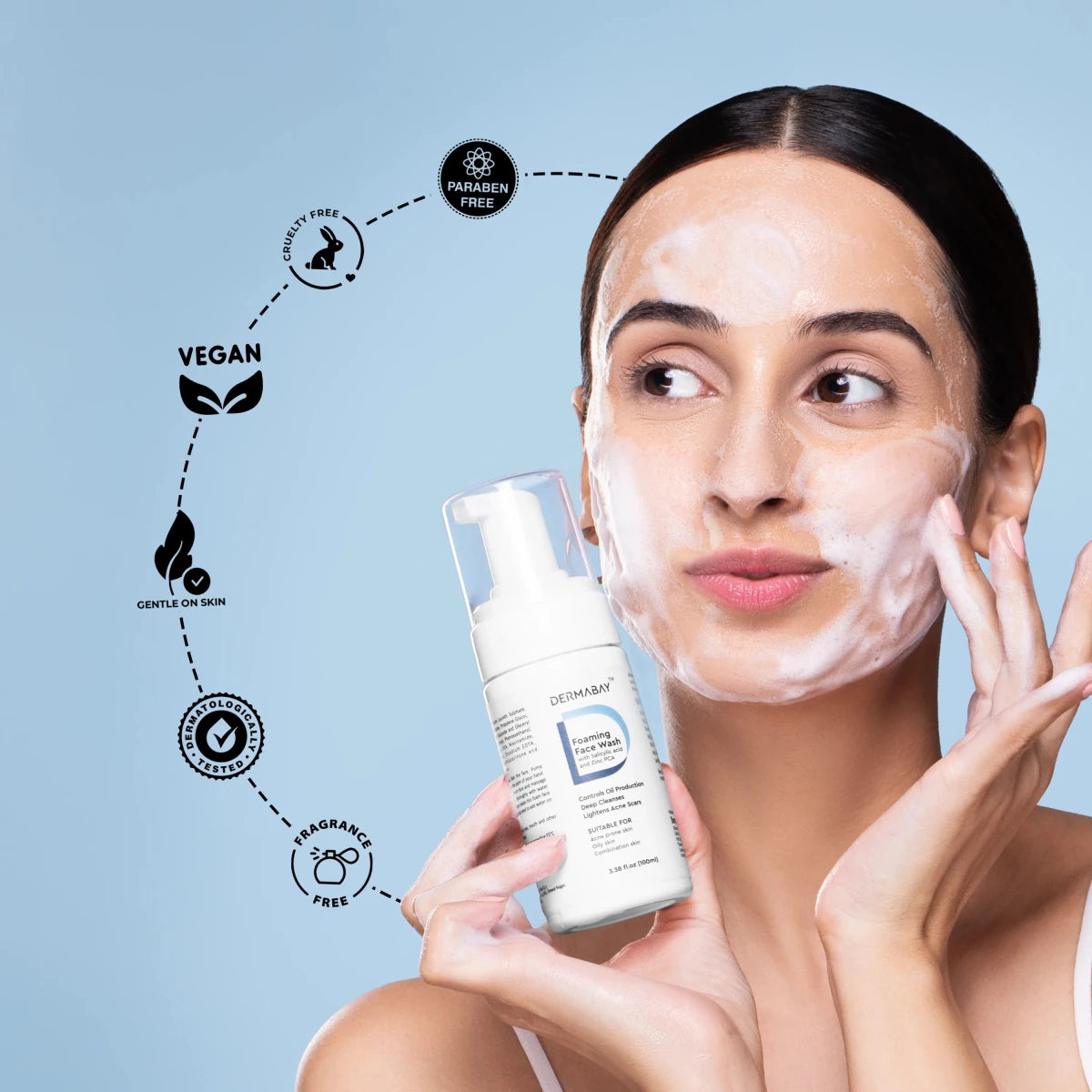 Foaming Facewash with Salicylic Acid & Zinc PCADermabay