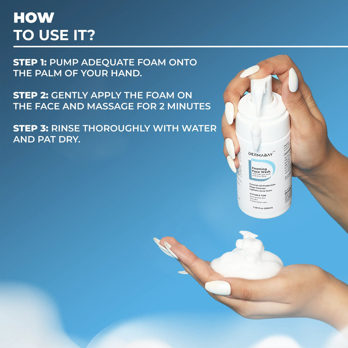 Foaming Facewash with Salicylic Acid & Zinc PCADermabay