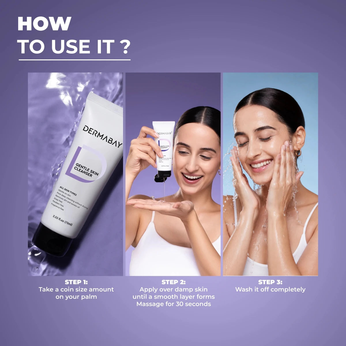Gentle Skin Cleanser For FaceDermabay