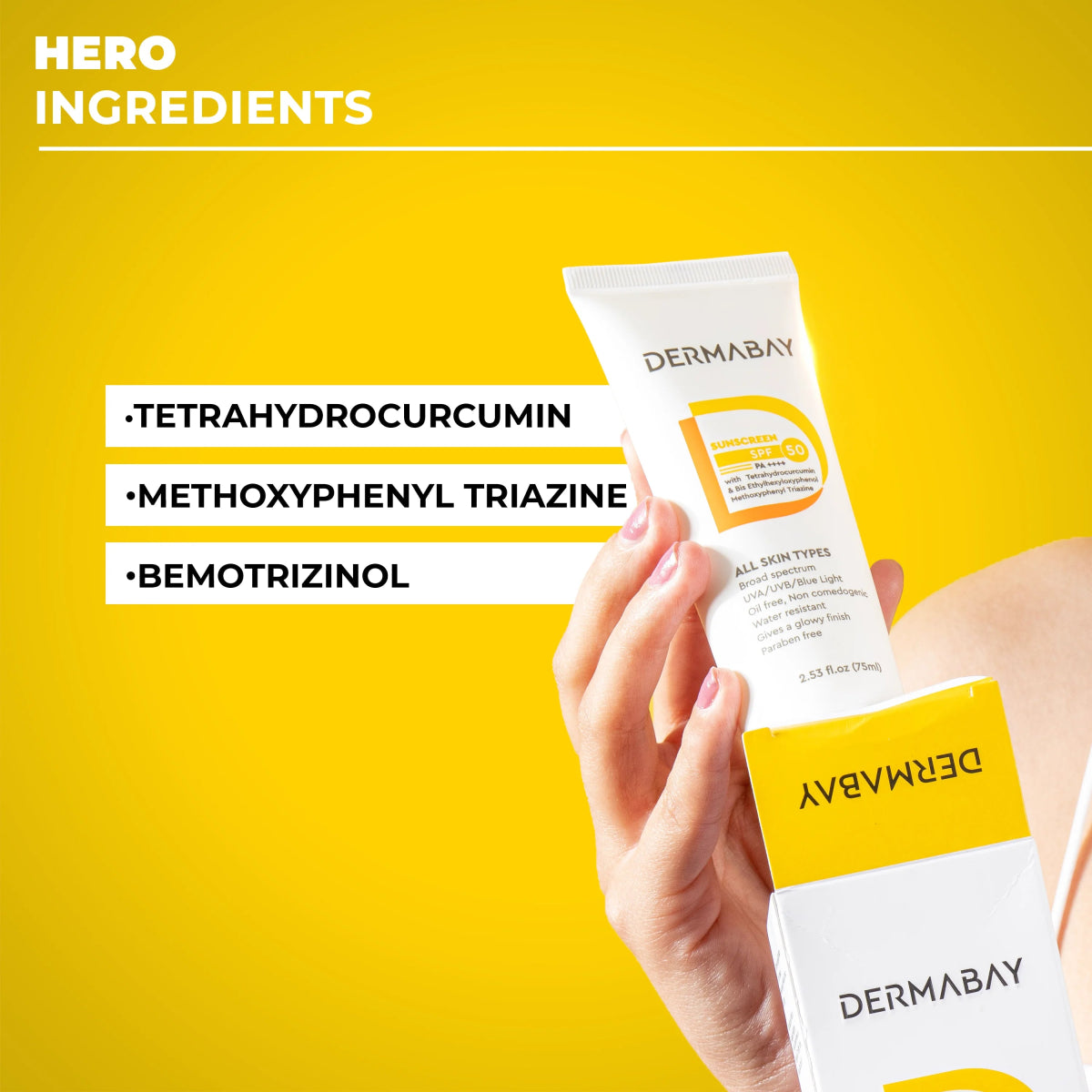 Sunscreen SPF 50 PA++++sunscreenDermabay