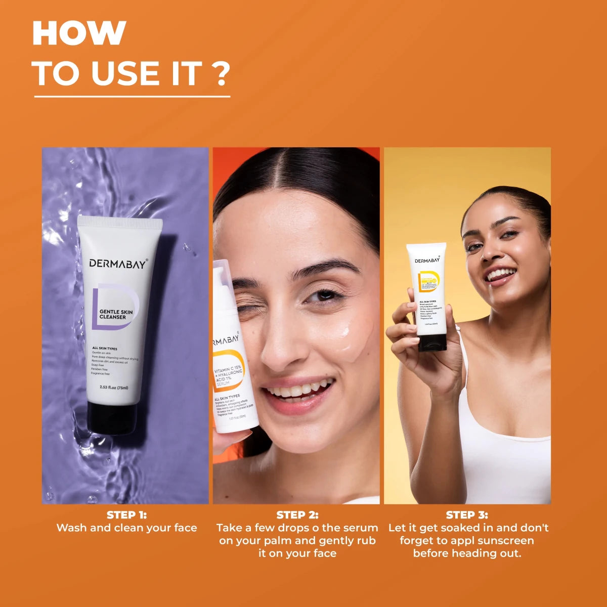 Vitamin C 15% + Hyaluronic Acid 1% SerumDermabay
