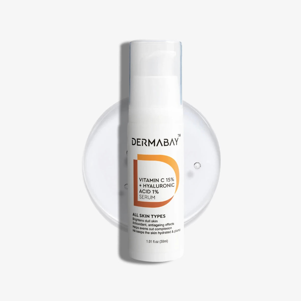 Vitamin C 15% + Hyaluronic Acid 1% SerumDermabay